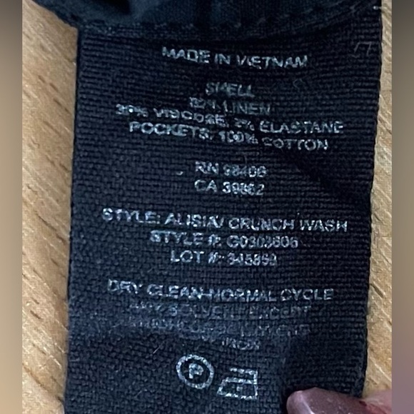 Theory Slit Front Linen Blend Shift Dress - Mini, Black - Size 4 - Picture 12 of 13